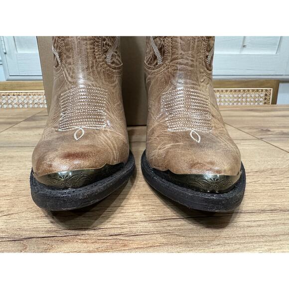 Idyllwind Wheels Dublin Taupe Leather Western Booties Size 8 NWOB - Picture 8 of 15